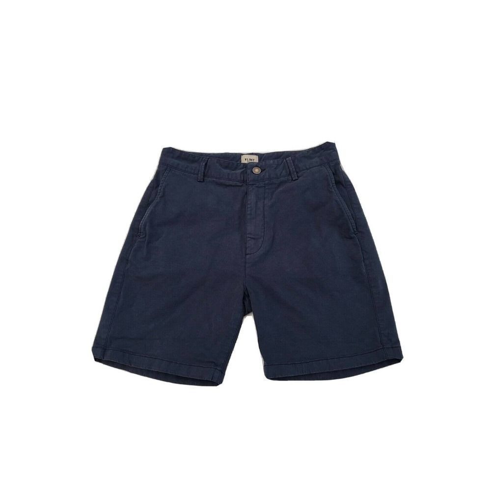 Flint And Tinder 365 Shorts Size 28 Cotton Chino Navy Blue Casual